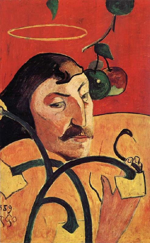 Paul Gauguin Portrait cbarge de Gauguin France oil painting art